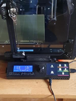 Perusa enclosure mount for LCD+ Hyperpixel 4" touchscreen cover