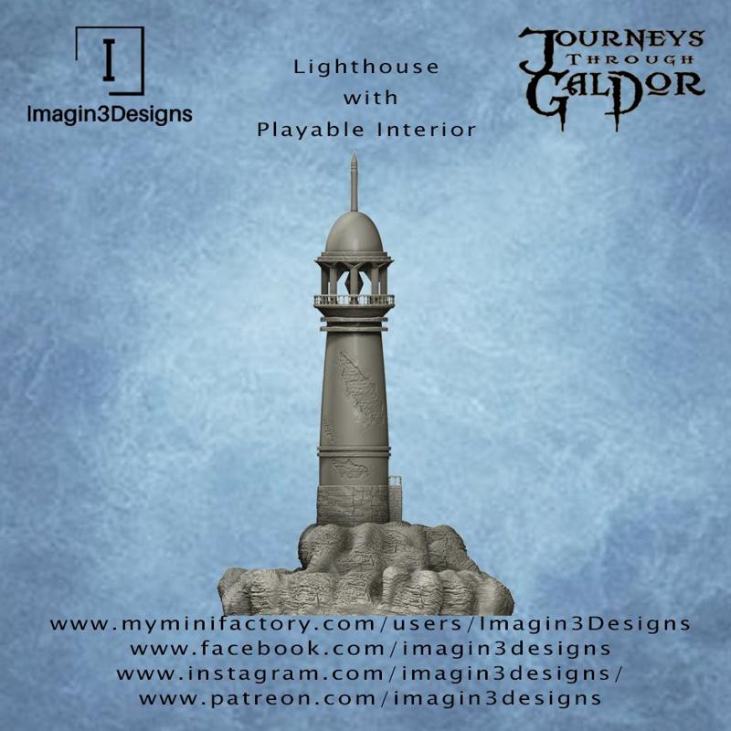Lighthouse with Playable Interior