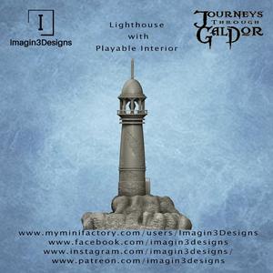 Lighthouse with Playable Interior