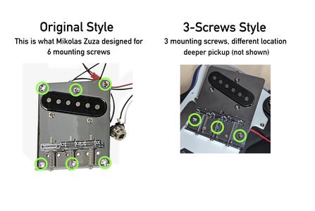Prusacaster main body for the 3-screw hardware variant