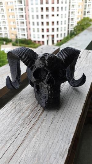 AHK Abdeckung Schädel SCULL mit Hörner