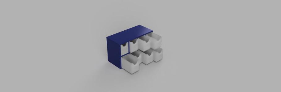 Wall tea organizer box