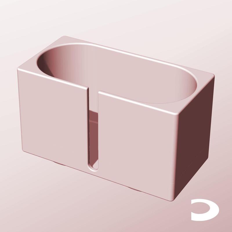 CX68-85-SB Slotted Modular Stacking Storage Boxes | Printable Objects - Infinite Containers | stl file for 3d printing