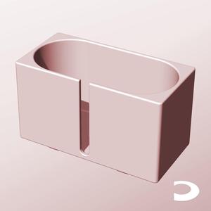 CX68-85-SB Slotted Modular Stacking Storage Boxes | Printable Objects - Infinite Containers | stl file for 3d printing