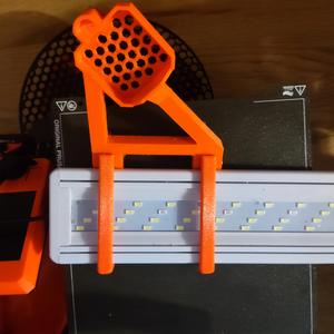 Aquarium lamp holder for prusa mini+