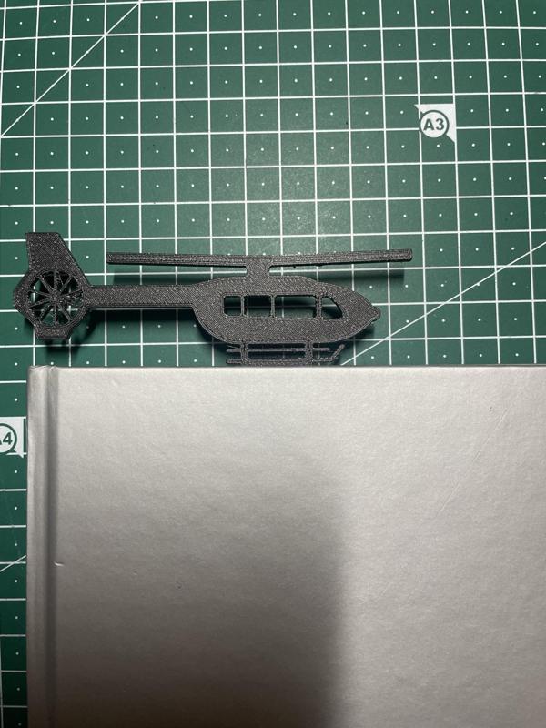 Helicopter bookmark