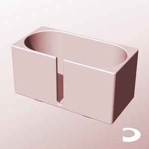 CX68-75-SB Slotted Modular Stacking Storage Boxes | Printable Objects - Infinite Containers | stl file for 3d printing