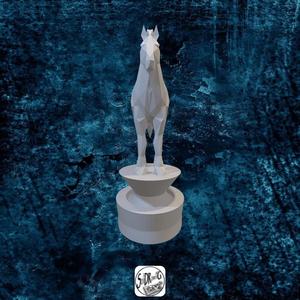 War Horse - LowPoly - Bust - Full - Perfect Design - Easy Print - Decor - SoliDRawinGS0533