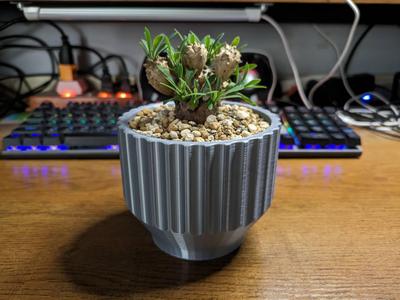 cylinder SCALES SHAPE-SUCCULENT PLANT POT DESIGN