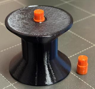Remix of "Prusa i3 filament guide with 22mm bearings"