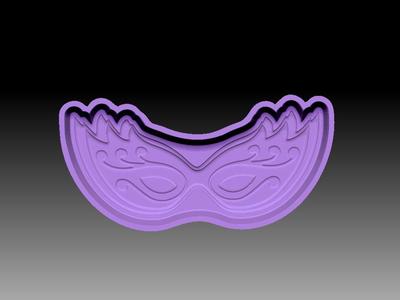 CARNIVAL MASK 2 BATH BOMB MOLD