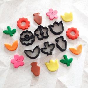 Flower cutter set polymer clay / cookie cutter
