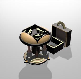 Trapped dice box