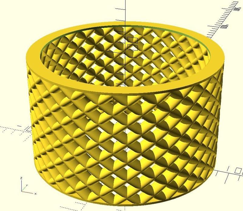 Parametric Customizable Helix Cup, Container, Bowl or Sculpture
