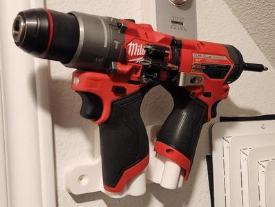 Milwaukee M12 Fuel tool parallel wall mount