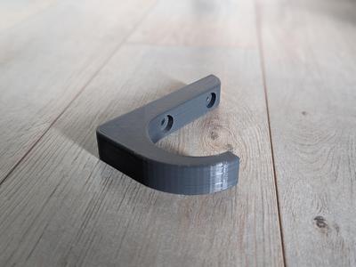 Strong wall hook round