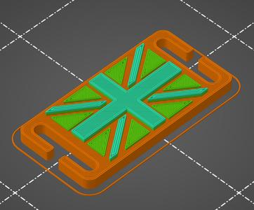 USA and UK flag molle bag decorations
