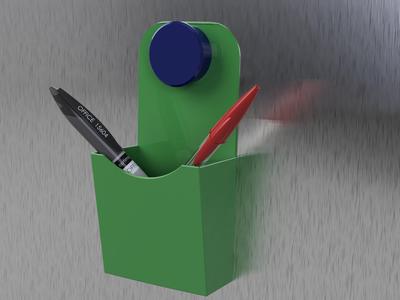 Fridge container with a curved back