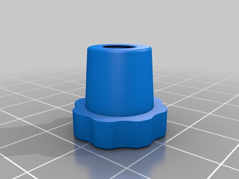 Knob for kitchen sink plug