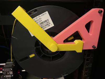 Filament guide for Rack Mount Enclosure by Robagon3D