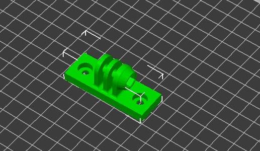 2020 Extrusion Mounts - recessed holes