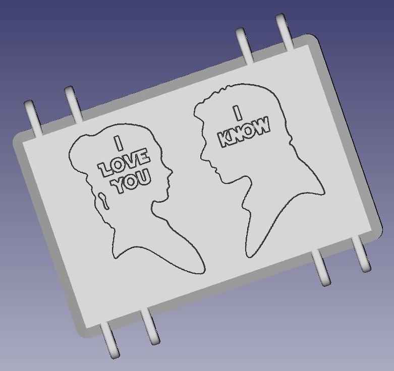 Stackable Ammo Box Parametric Lid for 22LR (Han Solo Version)