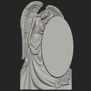Angel stl 3d tombstone