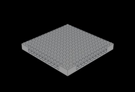 Lego Compatible (65803.dat) Technic Brick 16 x 16 x  1.333