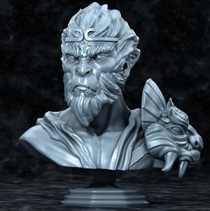 Sun Wukong, the monkey king bust
