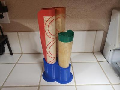 3 Silicone Baking Mat Holder - Angled