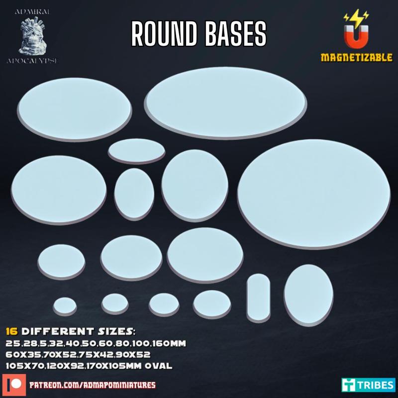 Round Bases (Magnet Ready)