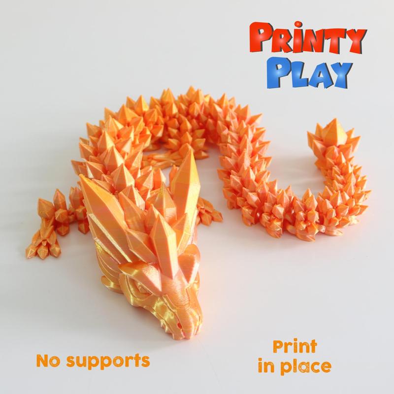 Quartz crystal dragon