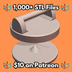 Perfect Pushup Rotating Handles for Home Fitness MineeForm FDM 3D Print STL File