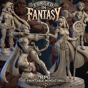 Forged in Fantasy: RPG Printable Miniatures