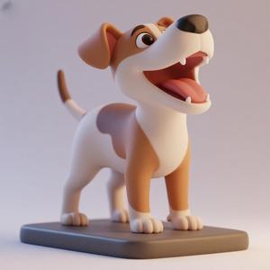 1107 Colorful Laughing Galgo Dog on Base, pug, dachshund, poodle, cat, dog, monkey, elephant, beagle, bear, lion, fox, bull terrier, pomeranian, galgo, wolf, doberman pinscher, newfoundland, crocodile