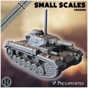 Panzer III Ausf. G Tauchpanzer (small scales version) - Germany Eastern Western Front Normandy Stalingrad Berlin Bulge WWII 4mm 6mm 10mm 12mm
