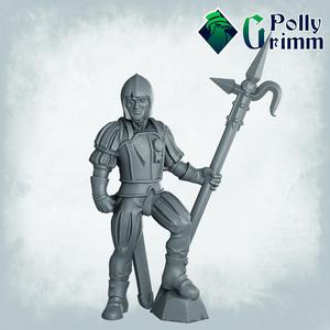 Fantasy and historic miniatures for tabletop games. Imperial Humans. Men at arms, spear-man