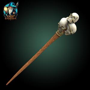 Necromancer Skull Staff 1