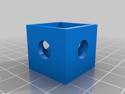 Holey Box with lid for 1x1 Rubiks Cube