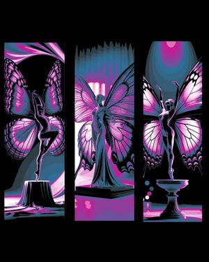 The radiance of the Butterfly Fairy - Set of bookmarks