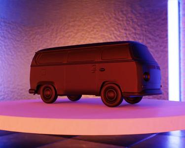 VW Kombi 1973 (Hippie Version) 