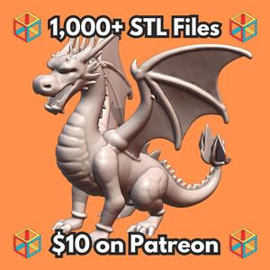28mm DND Young Winged Dragon Miniature MineeForm FDM 3D Print STL File