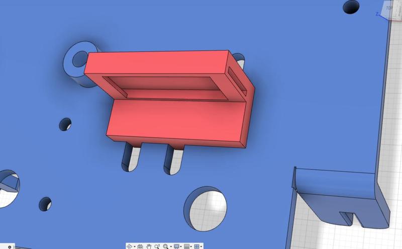 LED bar support for Sovol SV01/03 with BMG extruder upgrade