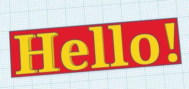 Hello sign