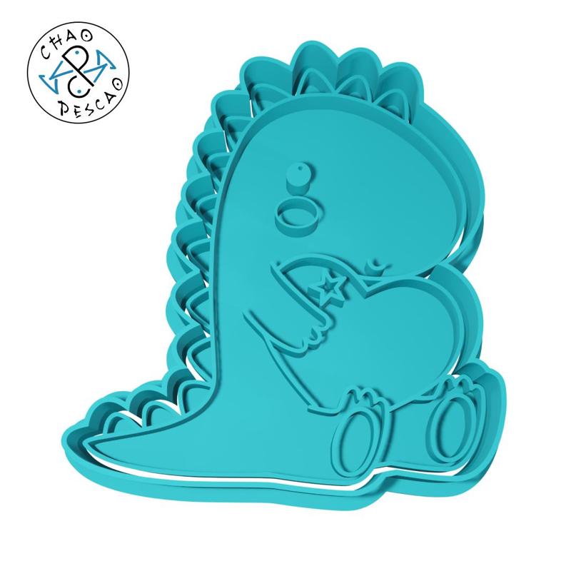Dino - Lovely Animals (no 8) - Cookie Cutter - Fondant - Polymer Clay