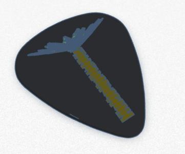 Palm Tree Guitar Pick