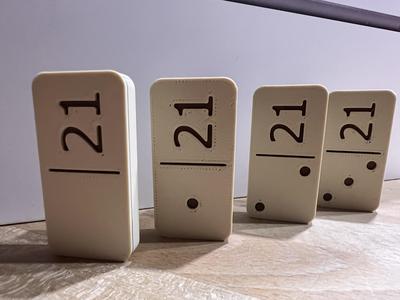100 Vorsicht: Spielende Zahlen! Domino 21x21
