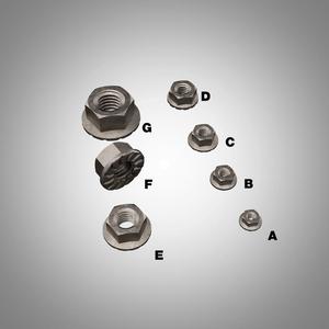 Flange (French) Nut M3,4,5,6,8,10,12