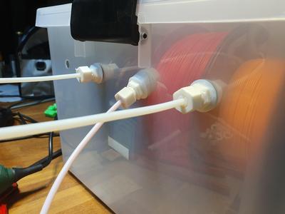 Drybox PTFE mount, 100% printed, Angle Adapter