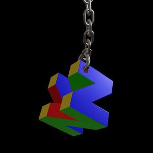 N64 Keychain Nintendo Logo